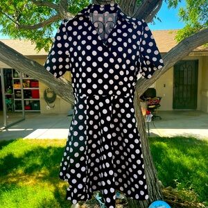 No name polka dot Pinup dress xxl
